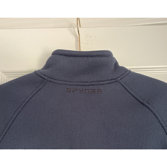 Spyder Full Zip Fleece Jacket – Men’s Large (L/G) – Blue/Black Performance Layer - Picture 10 of 13